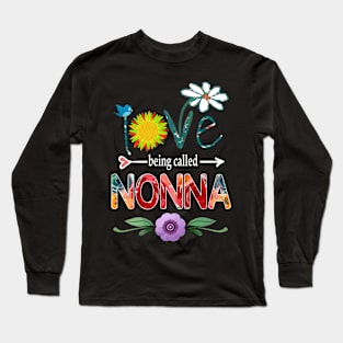 nonna i love being called nonna Long Sleeve T-Shirt